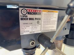 5 Speed Bench Drill Press, 120VAC, Central - Image 3