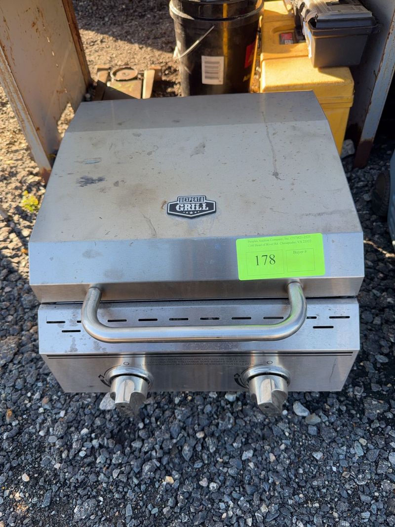 Stainless Steel Tabletop Propane Grill, 2-Burner - Image 1