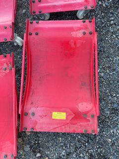 Four Red Steel Vehicle Dollies - Image 2