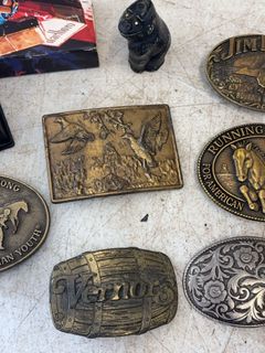 Belt Buckles & Zippo Lighter Lot - Image 3