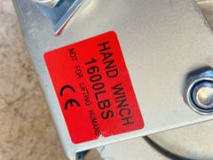 New 1600lb Boat Trailer Hand Winch - Image 4