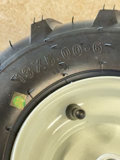New 13x5.00-6 Tiller Tire with Wheel Assembly - Image 2