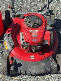Walk-Behind Lawn Mower with Gas Cans - Image 3