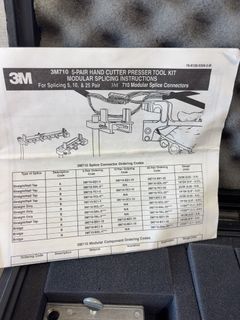 3M 5-Pair Cutter Press Tool With Splice Tools - Image 3