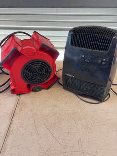 Air Mover Fan and Digital Space Heater Pair - Image 1