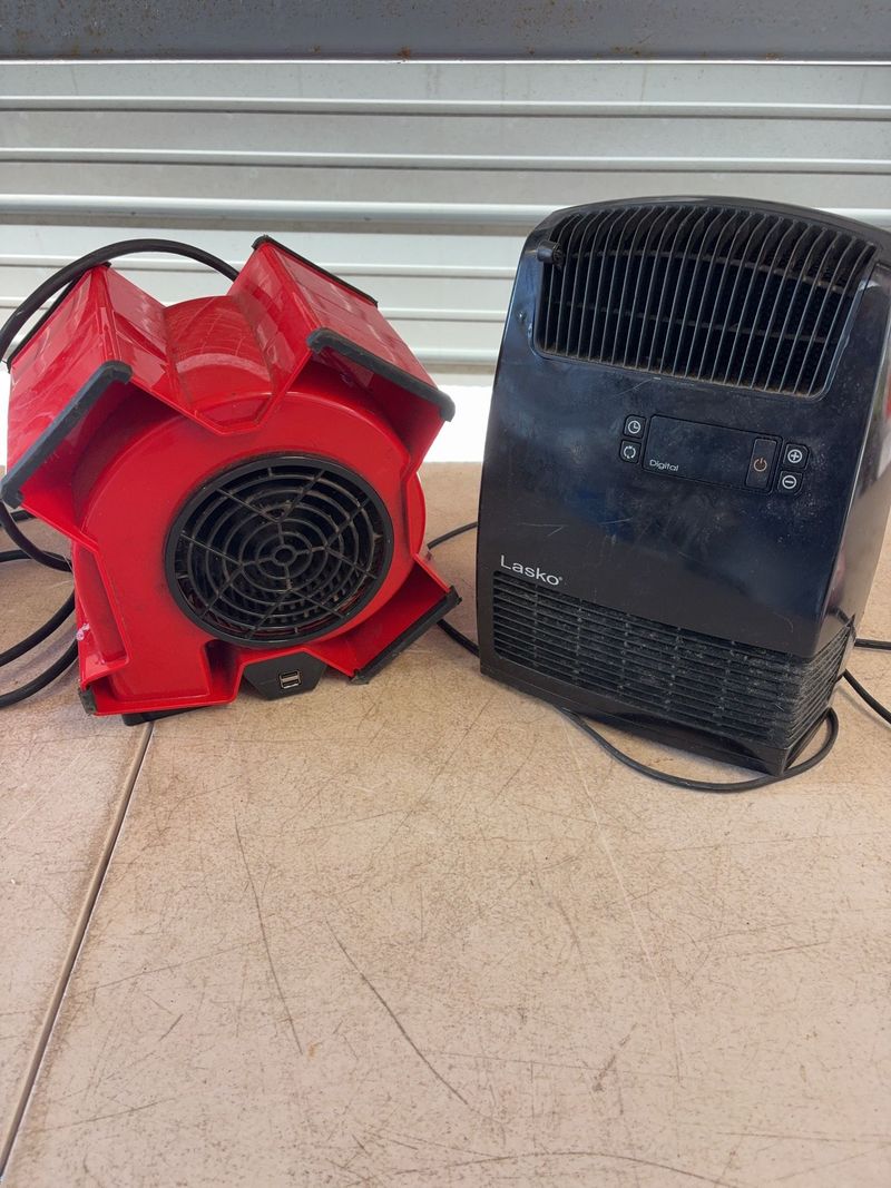 Air Mover Fan and Digital Space Heater Pair - Image 1