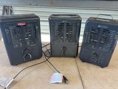 3 Portable Electric Space Heaters - Image 1