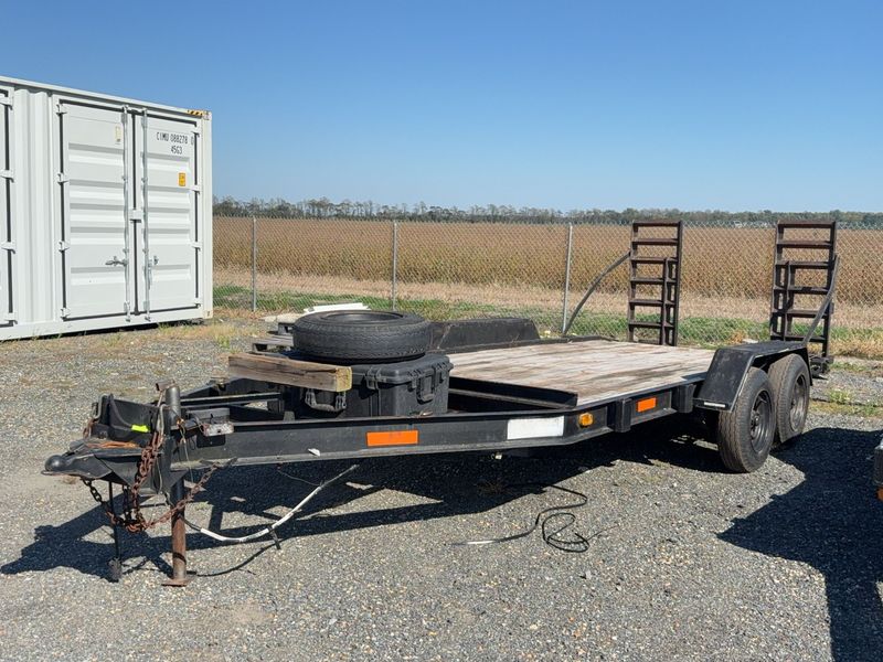 1984 Utility Trailer 6'x14' with 4ft Ramps, Title - Image 1