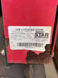 NorthStar Air Compressor Honda GX160 Engine - Image 3