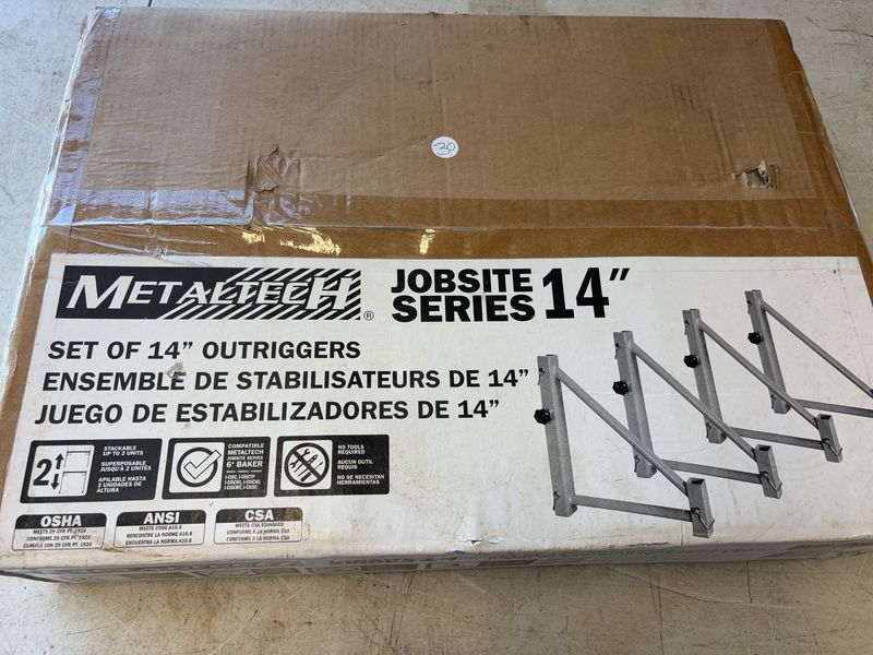 Jobsite Series 14" Set of 14" Outriggers - Image 1