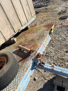 Metal Flat Trailer, Pintle Hitch, Dual Axle - Image 6