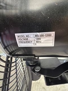 24" Oscillating Wall Fan, 120V, 2A, OEM Tools - Image 5