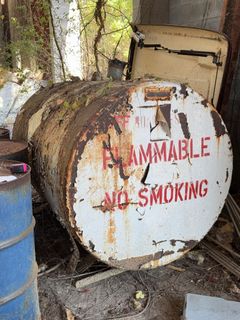 **Alternate Pickup Location and Date** Large Rusted Flammable Liquid Storage Tank - Image 1