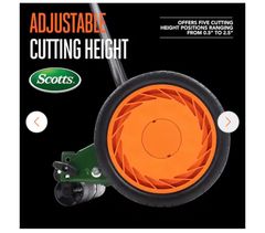 ScottsScott's 16 in. Manual Walk Behind Push Reel Lawn Mower - Image 3