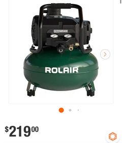ROLAIR Pro Series 6 Gal. 200 PSI Portable Electric Pancake Air Compressor PS200PC - Image 1