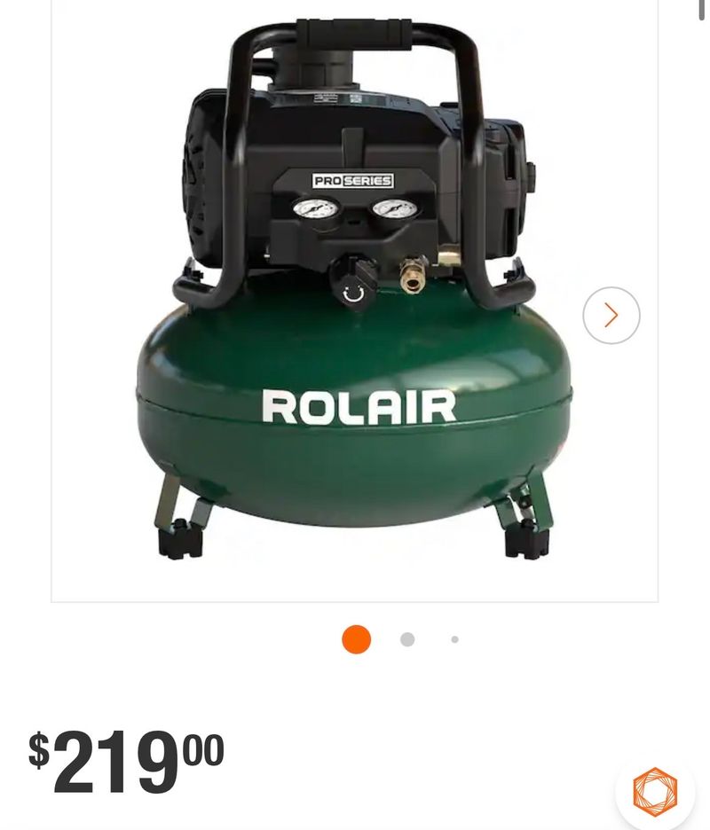 ROLAIR Pro Series 6 Gal. 200 PSI Portable Electric Pancake Air Compressor PS200PC - Image 1