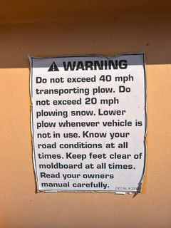 Meyer Diamond Edge Snow Plow. *Alternate Location* - Image 9