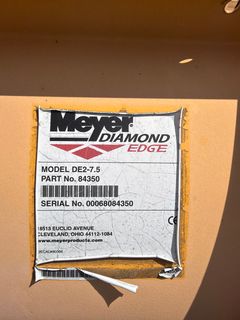 Meyer Diamond Edge Snow Plow *Alternate Location* - Image 9