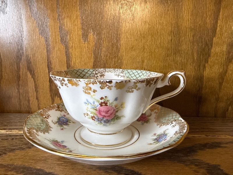 Royal Albert Empress Series Josephine Bone China Teacup and Saucer Set