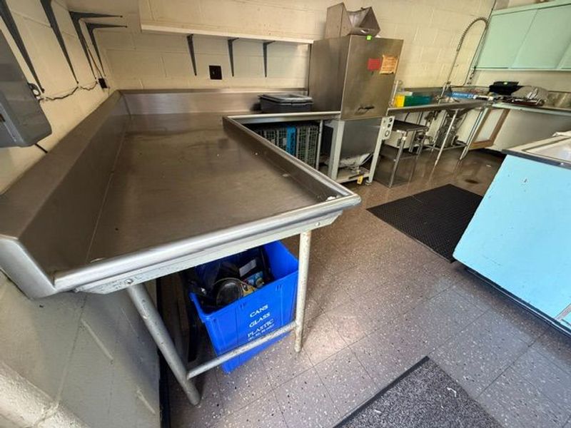 Toledo Commercial Dishwasher Tsa-27 With Ss75 Insinkerator Garbage Disposal, Dish Racks, And Stainless Steel Line.   - Image 1