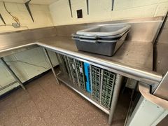 Toledo Commercial Dishwasher Tsa-27 With Ss75 Insinkerator Garbage Disposal, Dish Racks, And Stainless Steel Line.   - Image 13