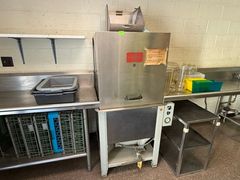 Toledo Commercial Dishwasher Tsa-27 With Ss75 Insinkerator Garbage Disposal, Dish Racks, And Stainless Steel Line.   - Image 3