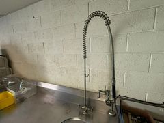 Toledo Commercial Dishwasher Tsa-27 With Ss75 Insinkerator Garbage Disposal, Dish Racks, And Stainless Steel Line.   - Image 9