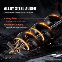 SVOPES Post Hole Digger Auger Post Hole Digger Gas Powered Earth Digger with 30 in. Long Alloy Steel Auger for Farm RYLXZG43CC10853BUV0-20250523 - Image 3