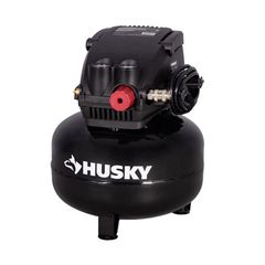 Husky 3 Gal. 120 PSI Portable Electric Oil-Free Light Duty Pancake Air Compressor with Fold Down Handle and 1-Quick Coupler 0210342A - Image 1