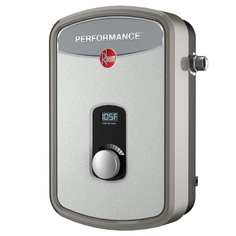 Rheem Performance 13 kW 2.54 GPM 240-Volt Self-Modulating Electric Tankless Water Heater RETEX-13 - Image 1