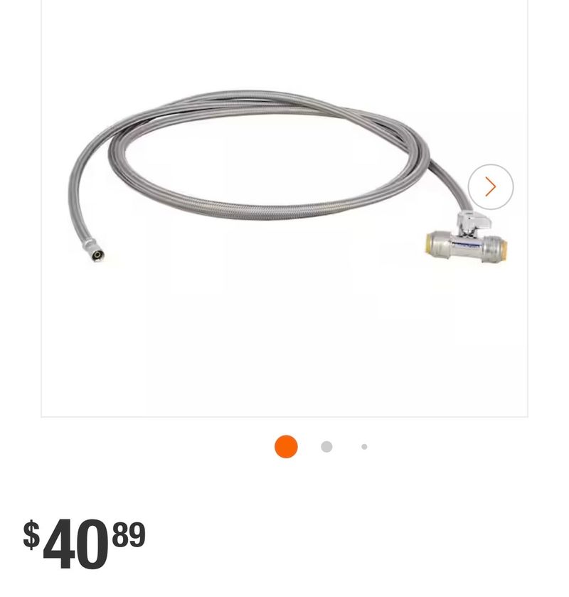 SharkBite1/2 in. SharkBite Max Push-to-Connect x 1/4 in. Compression x 120 in. Brass Ice Maker Kit - Image 1