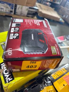 Husky12-Volt DC Compact Quick Flow Air Compressor Air Pump Inflator with Digital Pressure Gauge, LED Light and Auto Shut Off - Image 2