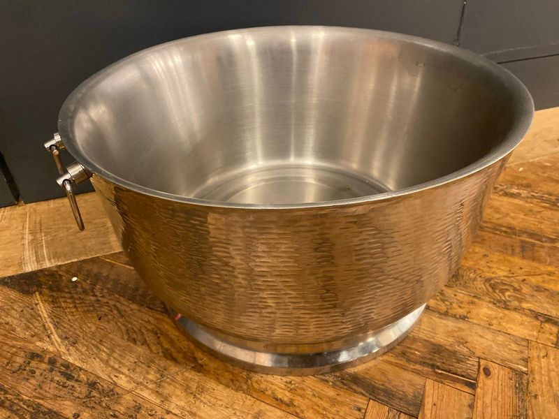 Hammered Stainless Steel Bottle Ice Bucket - Image 1