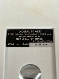 Cen-Tech Digital Scale, 5000g/11lb Capacity - Image 3