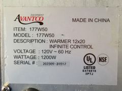 Avantco 177W50 Stainless Steel Food Warmer - Image 5