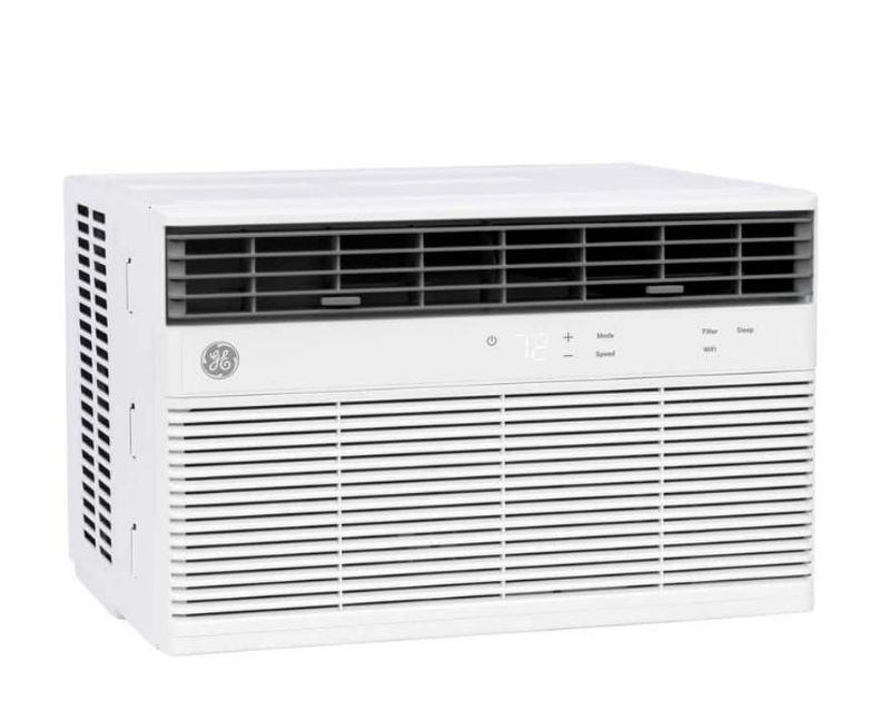 GE10,000 BTU Smart Window Air Conditioner for 450 sq. ft. in White - Image 1