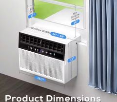 Window Air Conditioner 115-Volt Cools 550 sq. ft. for Bedroom, Living Room - Image 3