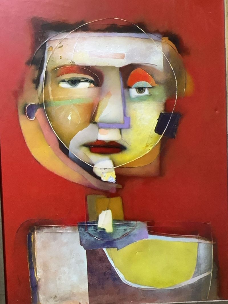 Terri Hillman Mixed Media Portrait