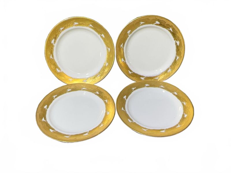 Tiffany Co Gold Rim Porcelain Plates