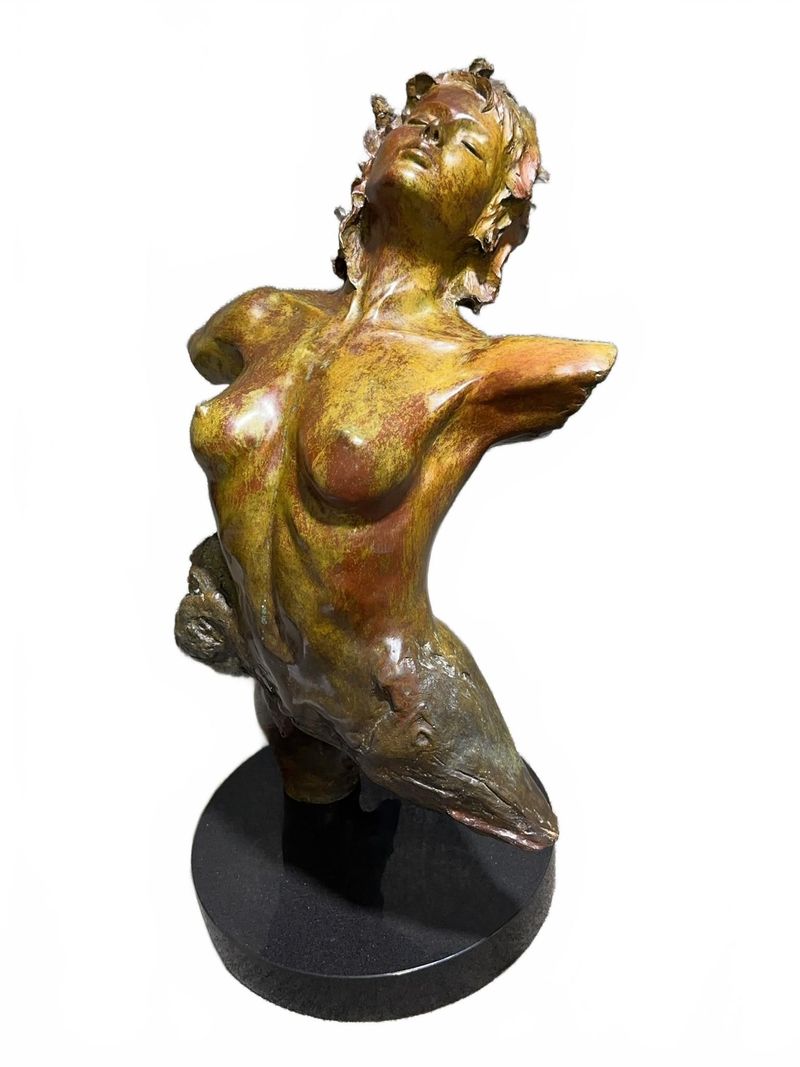 Bronze Female Torso Sculpture