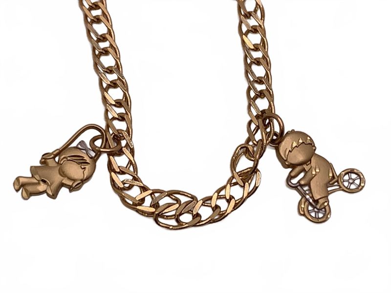 14K Gold Charm Bracelet