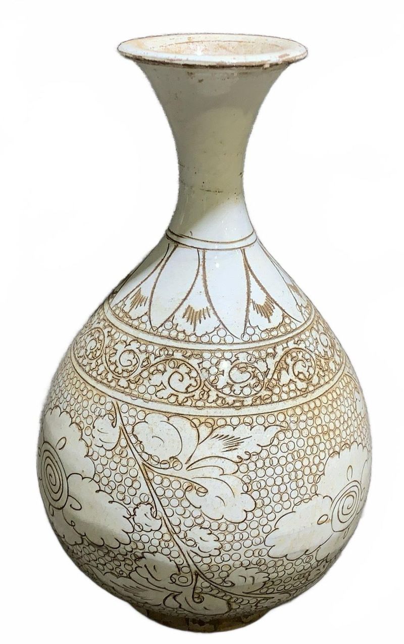 Glazed Ceramic Bottle Vase