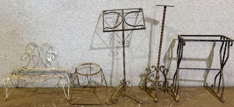 Wrought Iron Plant Stands and Holders