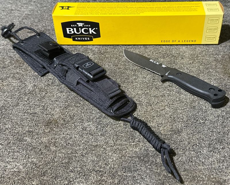 Buck Fixed Blade Knife and Sheath