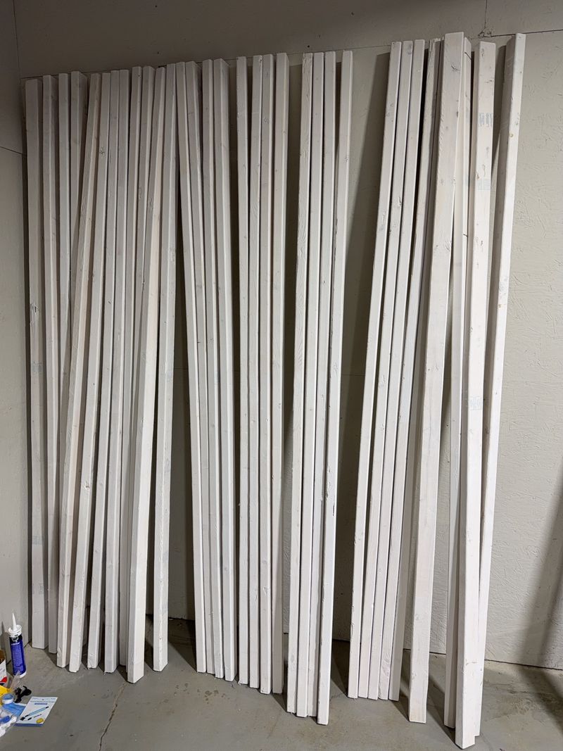 White Primed Irving 2x4 Wood Studs - Image 1