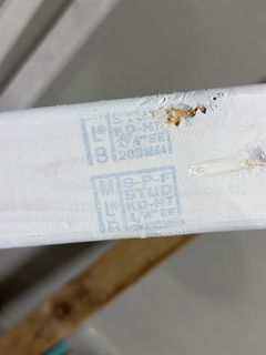White Primed Irving 2x4 Wood Studs - Image 3