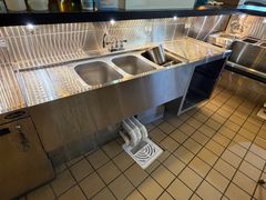 Stainless Underbar 3-Compartment Sink with Drainboard on right - Image 2