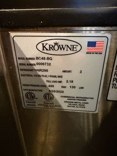 Krowne BC48-BG Back Bar Cooler Refrigerator - Image 5