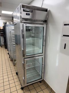 Continental Refrigerator with Glass 1/2 Doors - Image 1