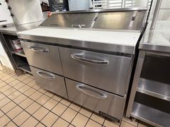 Continental 4-Drawer Refrigerated Sandwich Prep Table - Image 1